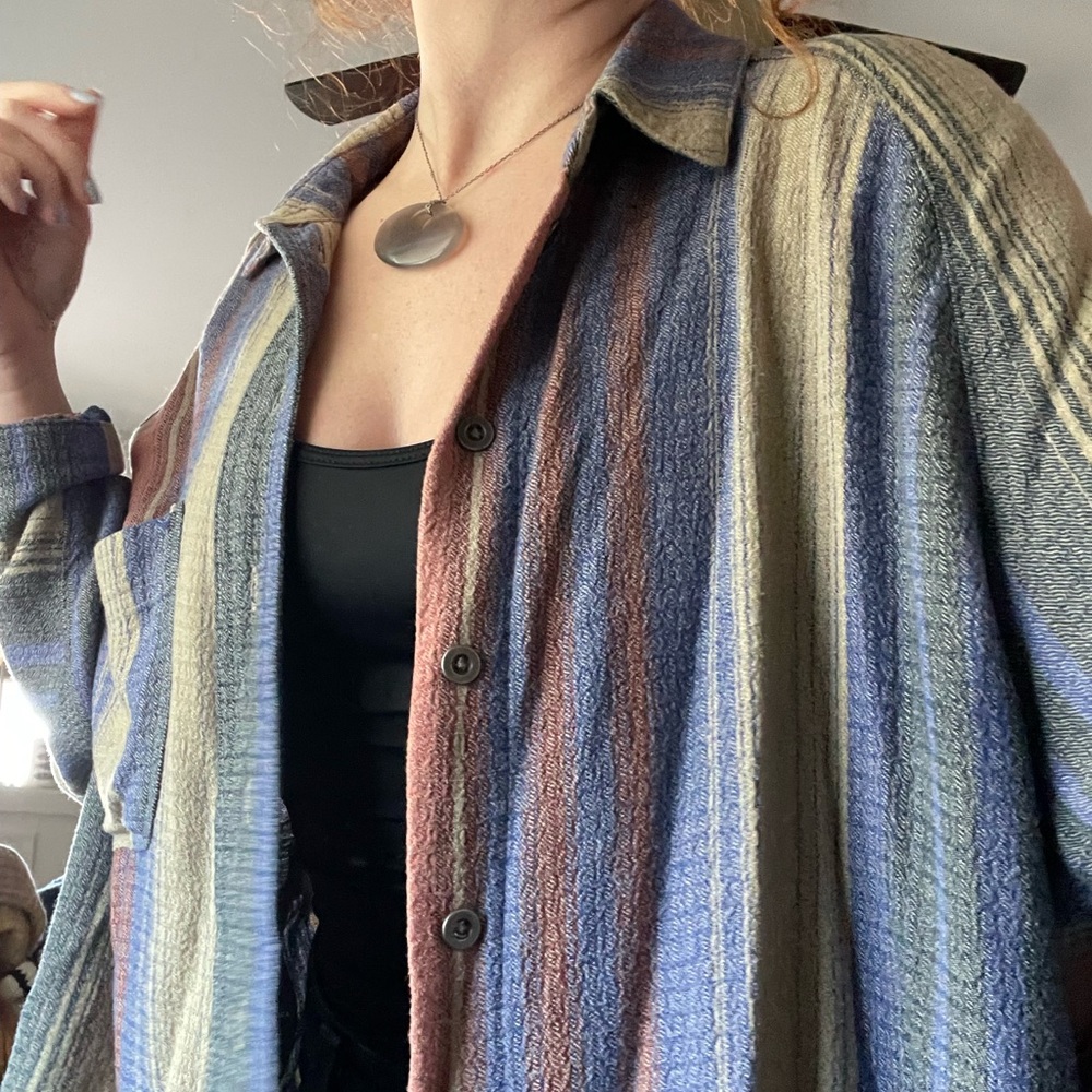 Striped oversized button down - Picture 3 of 6